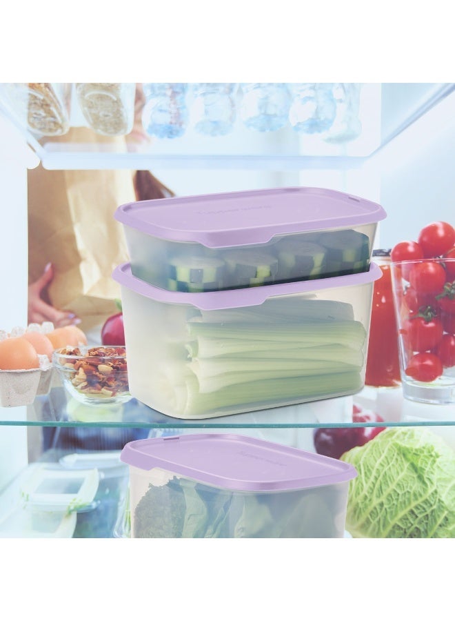 Tupperware One Touch Fresh rectangular food storage container, 2.85 liter capacity. - Image 2