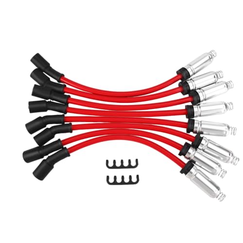SYMOTTEC Ignition Coil Spark Plug Wire Set for Chevy Colorado Corvette Express LCF Silverado Suburban Tahoe Trailblazer, for GMC Canyon Envoy Savana Sierra Yukon XL, for Cadillac Escalade CTS EXT ESV, for H2 - Image 1