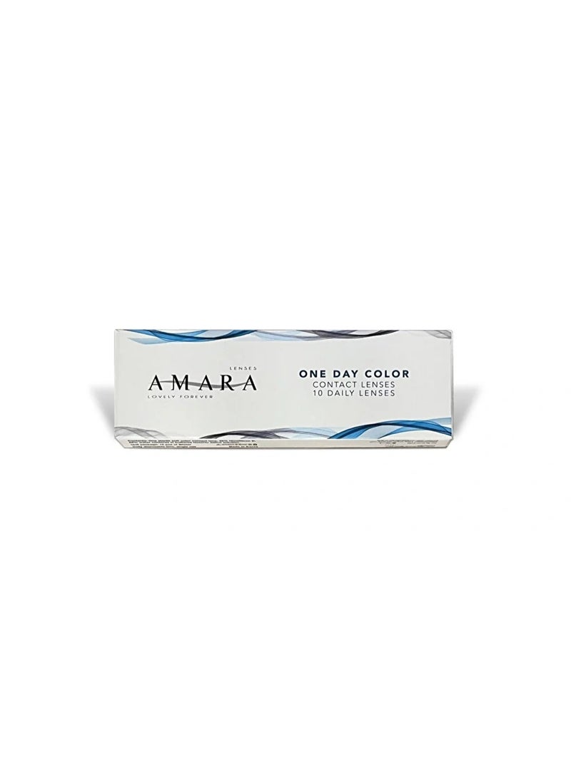 Amara Unisex Oneday Color Contact Lens Amber - Image 1