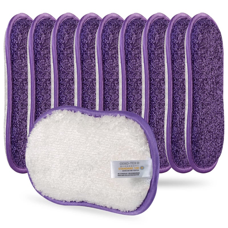 10 Pack Kitchen Dish Sponges Scrubber NonScratch MultiPurpose Dishcloths Sponge Along with Heavy Duty Scouring Power  Effortless Cleaning of Dishes Pots and Pans
