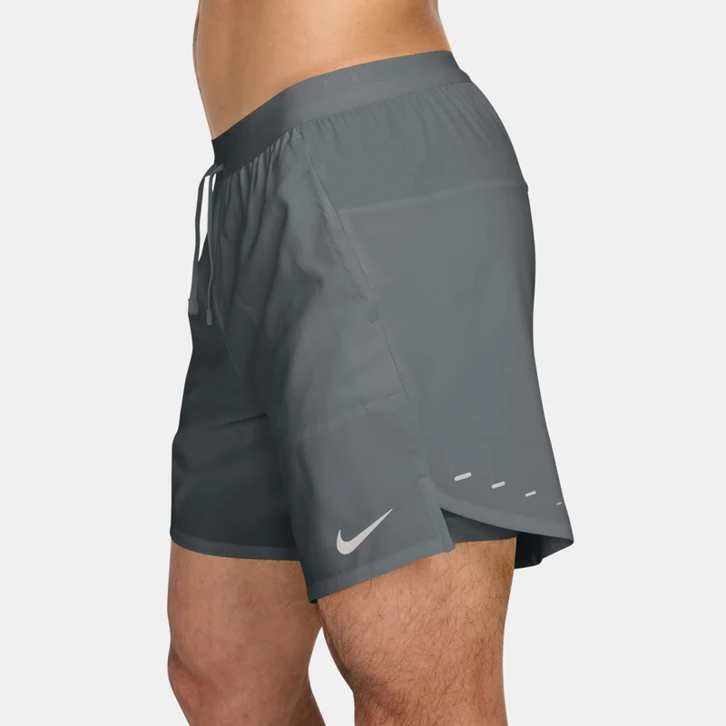 Nike Grey Men's Stride Dri-FIT 2-in-1 Running Shorts for Men | Best Price UAE