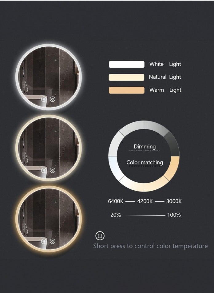 Vmax - LED Mirror With Temperature Defogging Switch And 3 Color Modes - Image 1