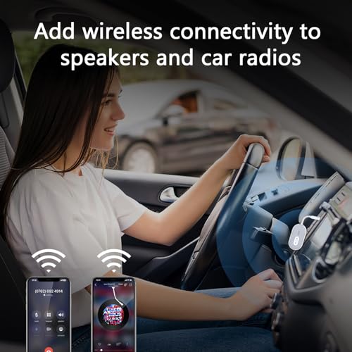 OQIMAX Bluetooth 5.3 Adapter for Airplane, Bluetooth Transmitter Receiver for 2 AirPods or BT Devices, Low Latency, Audio Adpater with 3.5mm Jack & RCA Cable for TV PC Gym Switch Car/Home Stereo - Image 4