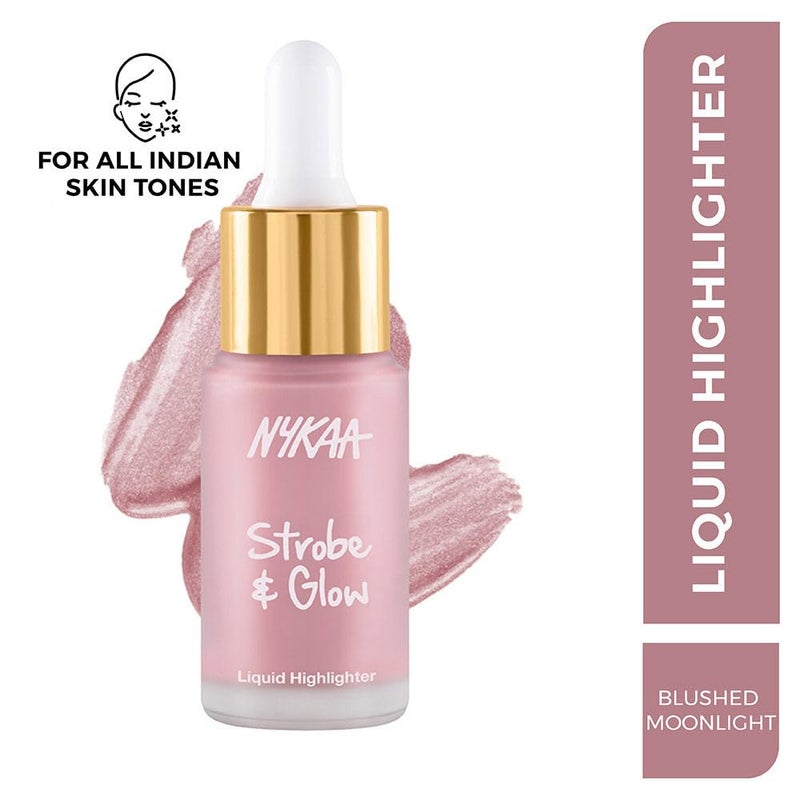 Nykaa Strobe Glow Liquid Highlighter Blushed Moonlight - Image 2