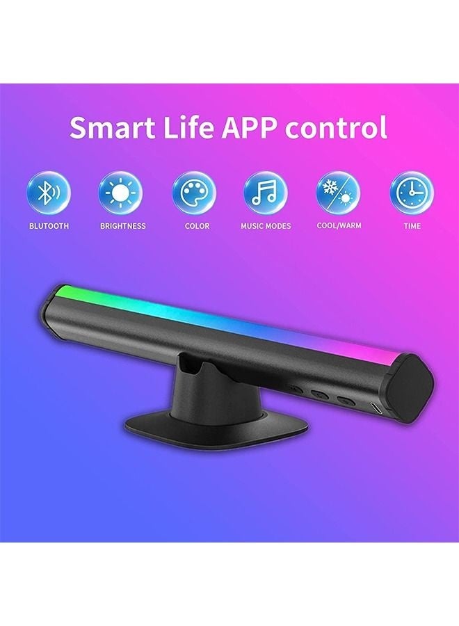 Smart RGB LED Light Strip 🌈 9 Modes & 18 Colors 🎶 Bluetooth App Control, Freely Combinable – Gaming, TV, Computer & Room Decoration [2-Pack] - Image 4