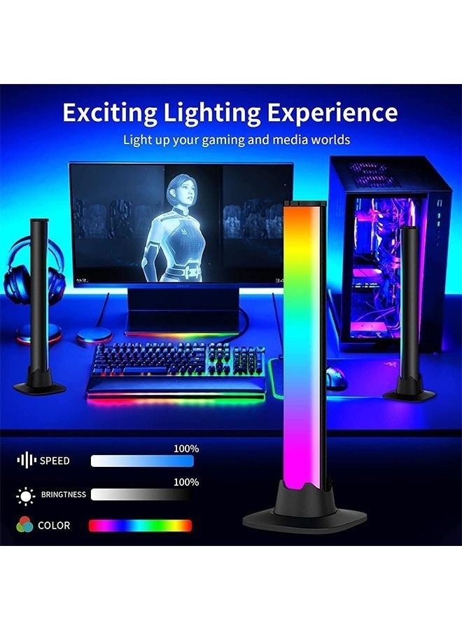 Smart RGB LED Light Strip 🌈 9 Modes & 18 Colors 🎶 Bluetooth App Control, Freely Combinable – Gaming, TV, Computer & Room Decoration [2-Pack] - Image 3