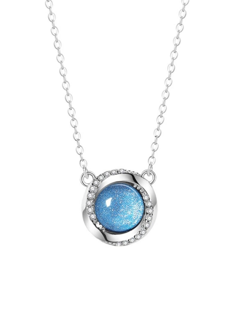 Heart of the Ocean Sterling Silver 925 Necklace for Women  - Image 1