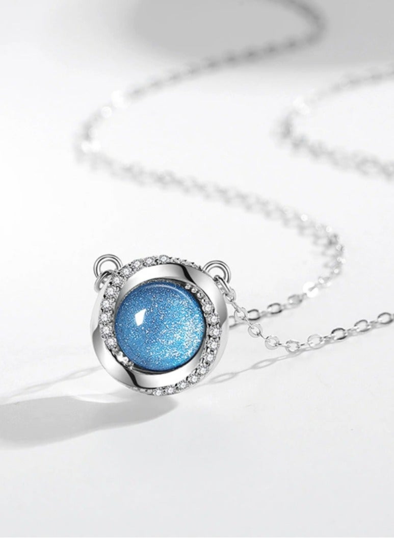 Heart of the Ocean Sterling Silver 925 Necklace for Women  - Image 2