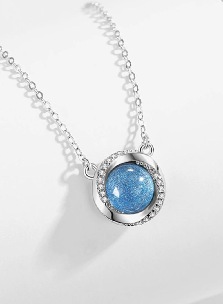 Heart of the Ocean Sterling Silver 925 Necklace for Women  - Image 3