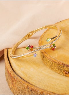 The Black Pearl Accessories Multi Colored Zirconic Platinum Bracelet  - Image 3