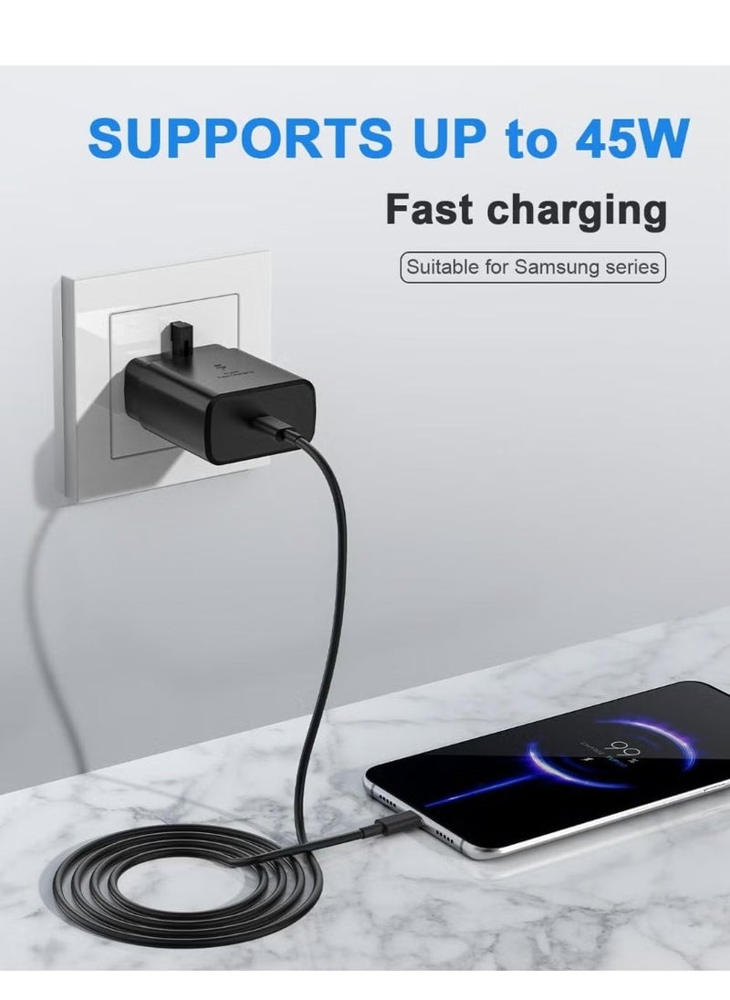 ELTRAZONE 2024 New 45W Type C Super Fast PD 3.0 Charger for Samsung S24 Ultra/S24/S23 Ultra/S23/S22 Ultra/S22/S21/S20, Z Fold 6/5/4, Z Flip 6/5/4, Galaxy Tab S9/S8/S7, A9 Adapter with 5A USB-C to C Cable - Image 3