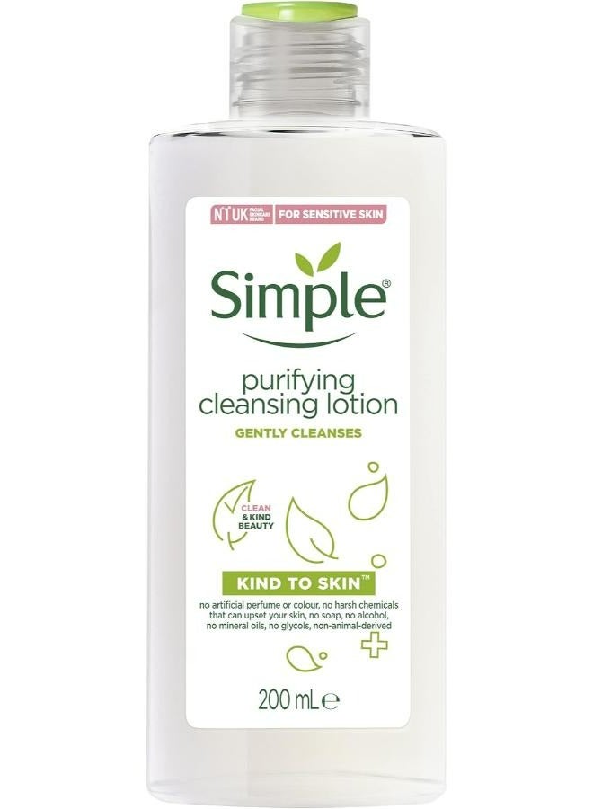 Simple Kind to Skin Cleansing Lotion, 200ml - Image 1