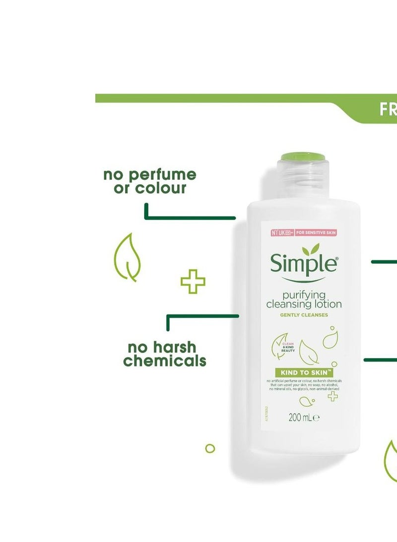 Simple Kind to Skin Cleansing Lotion, 200ml - Image 3