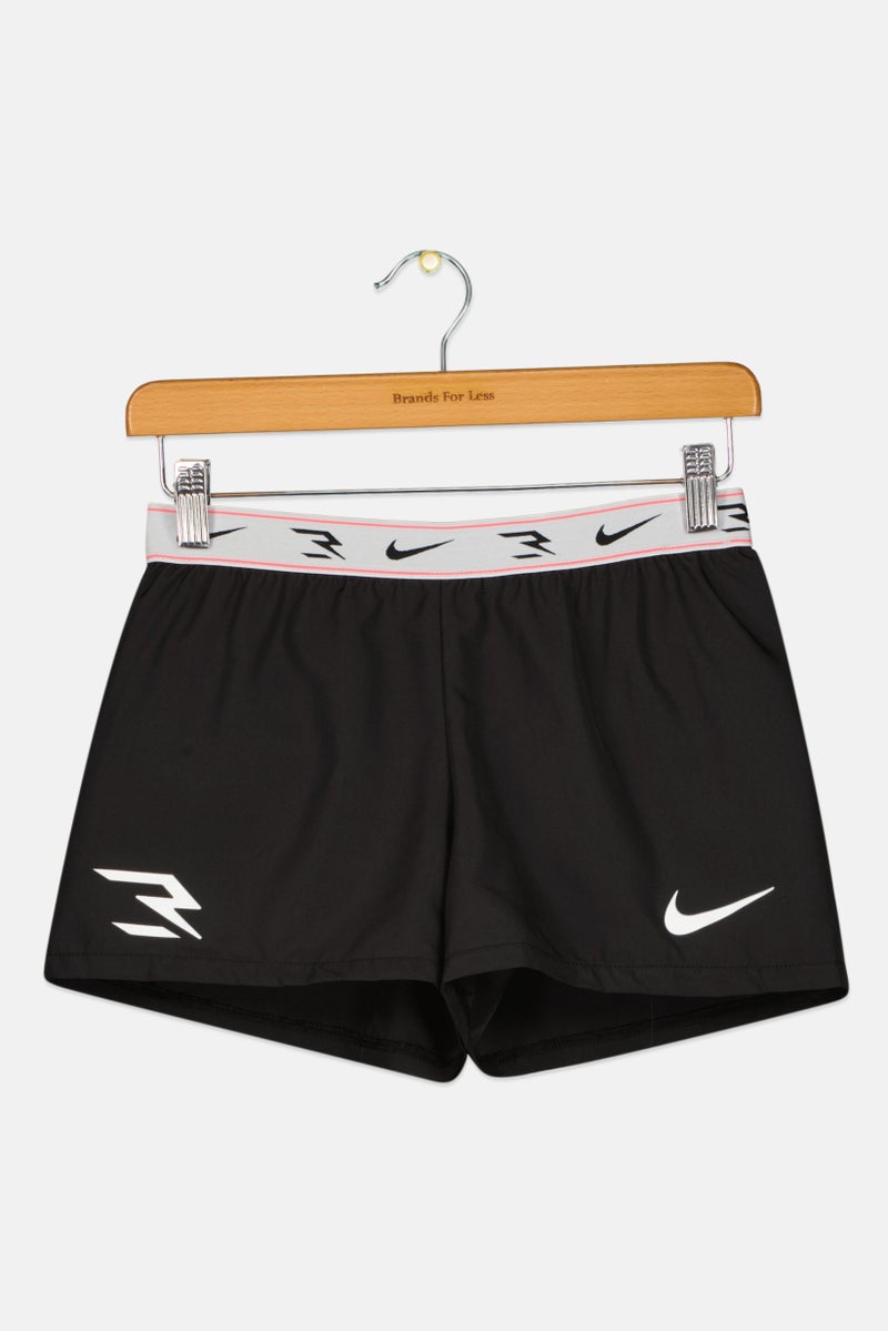 Nike شورت تدريب للبنات الصغار، أسود - Image 1