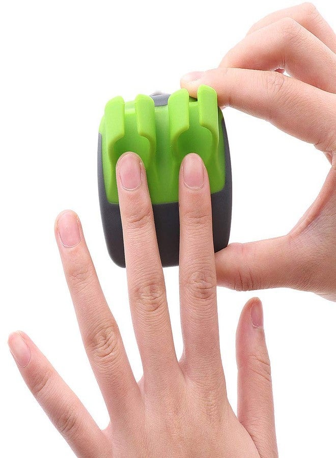 BENEKIY 2 Pcs Hand Vegetable Peeler Palm Peeler Rubber Finger Grips Comfortable to Peel Pumpkin, Carrot, Cucumber, Potato and More - Image 4