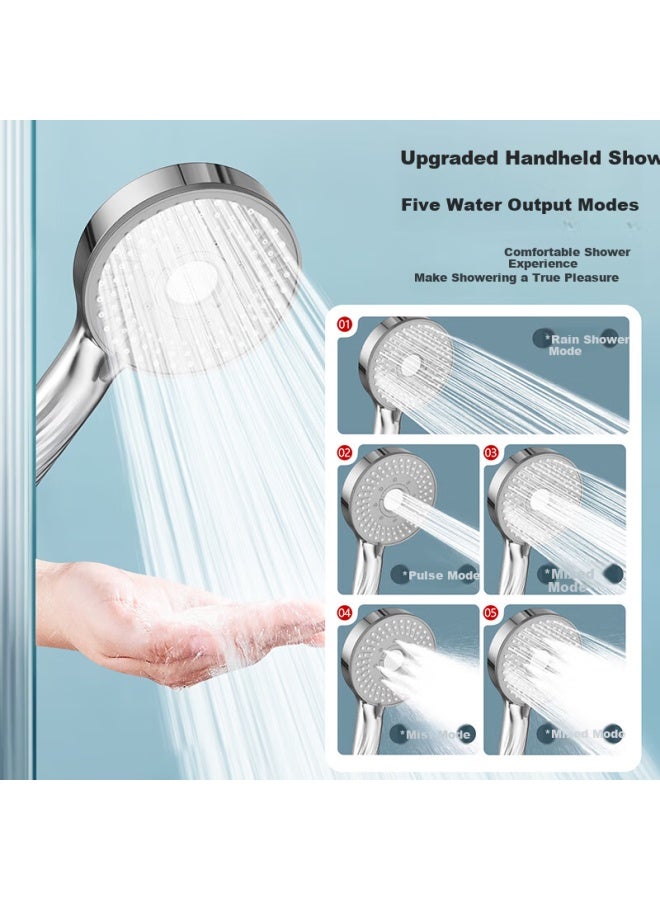 Larsd Shower Faucet Mixer Set With Handheld Shower Head Cold Hot Triple Bath Shower Switch Bathtub Faucet Ld87041 - Image 2