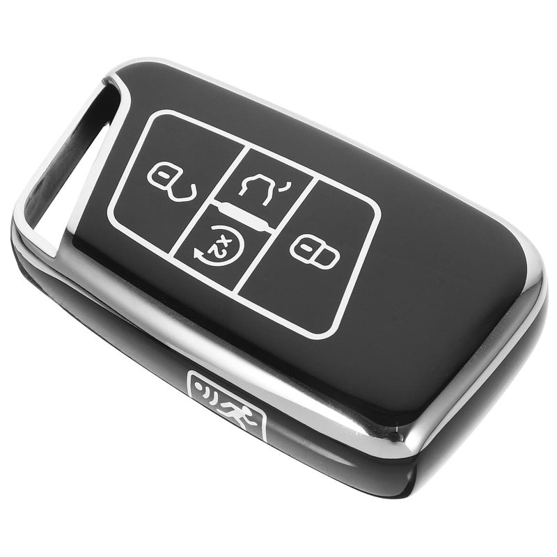 Black TPU 5 Button Car Key Fob Cover Remote Key Holder Protective Shell - Image 2