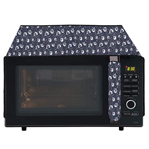 Wings Star Oven Top Cover for IFB 23 Litre Convection (23BC4 Black) - Microwave Top Cover with 4 Utility Pockets and 1 Oven Handle Cover KUM05 - Image 1