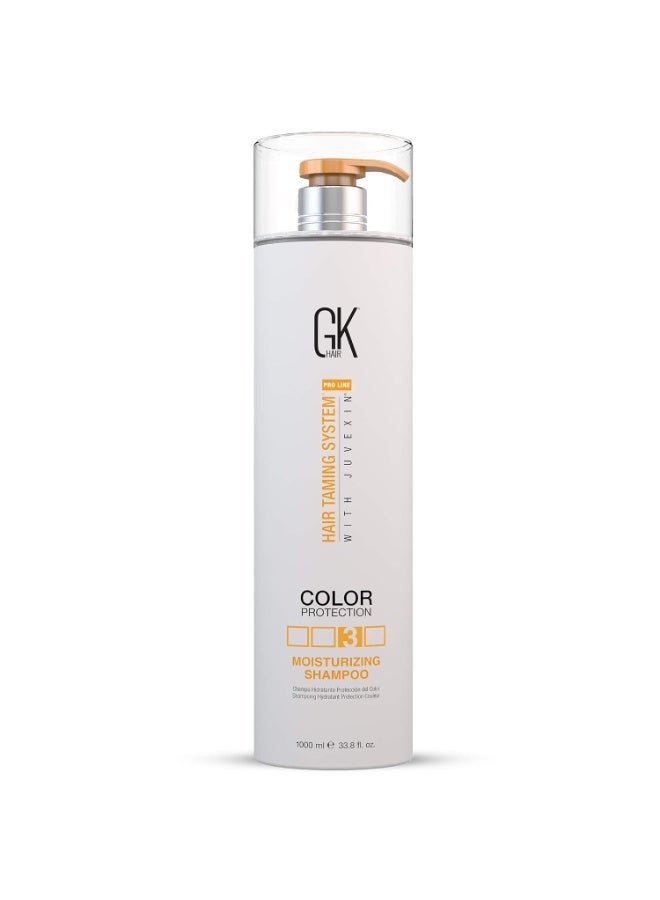 GK Hair GK HAIR Sulfate-Free Moisturizing Shampoo for Women Deep Conditioning with Keratin and Argan Oil Frizz Control Hydrate Treatment for Dry Color-Treated Damaged Hair – 33.8 Ounce - Image 1