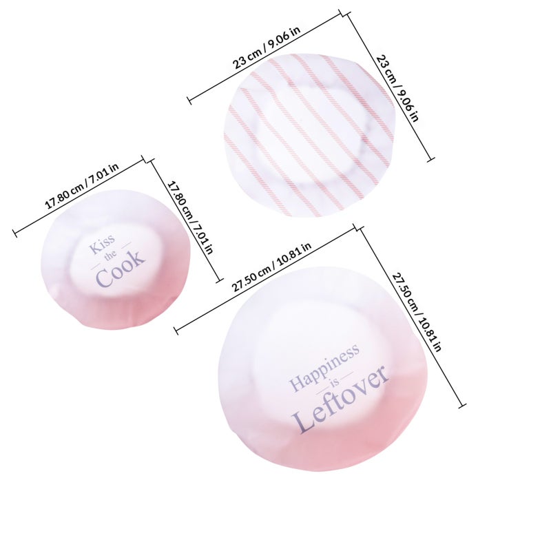 Fabric Bowl Covers Elastic Reusable,Perfect for Home and Outdoor Use,Fits Most Containers - Image 2