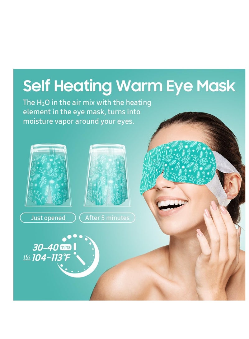 BeHoomi 30Packs Steam Eye Mask, Heated Eye Mask Warm Compress for Eyes, Self Heating Disposable Eye Masks for Home Sleep, Spa, Travel Essentials & Relaxation Gifts, Stocking Stuffers (Unscented)  - Image 4