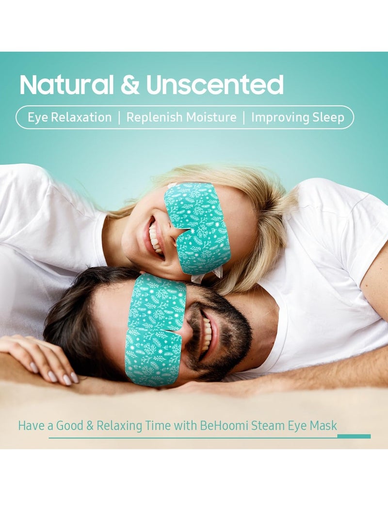 BeHoomi 30Packs Steam Eye Mask, Heated Eye Mask Warm Compress for Eyes, Self Heating Disposable Eye Masks for Home Sleep, Spa, Travel Essentials & Relaxation Gifts, Stocking Stuffers (Unscented)  - Image 3