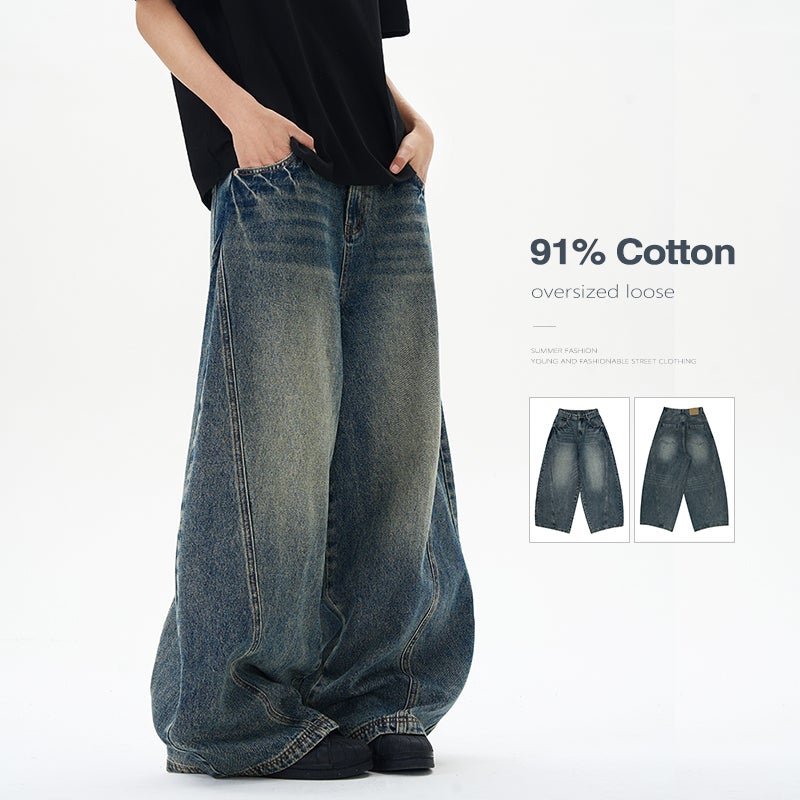 Unisex Casual Daily Denim Jeans - Image 2