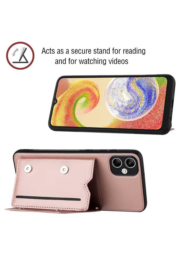 erorex Case For Samsung Galaxy A05 Skin Feel PU + TPU + PC Card Slots Phone Case - Image 2