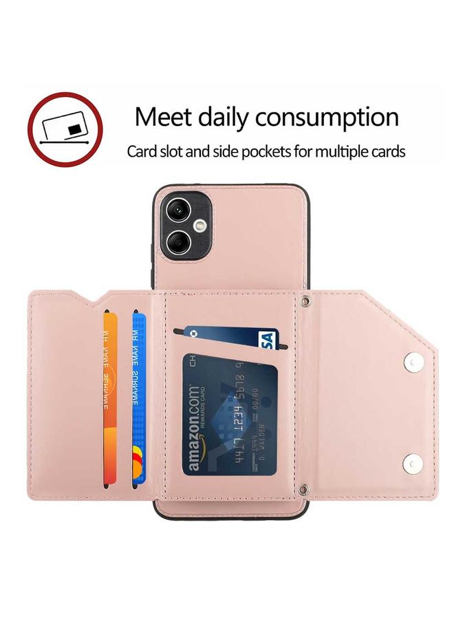 erorex Case For Samsung Galaxy A05 Skin Feel PU + TPU + PC Card Slots Phone Case - Image 3