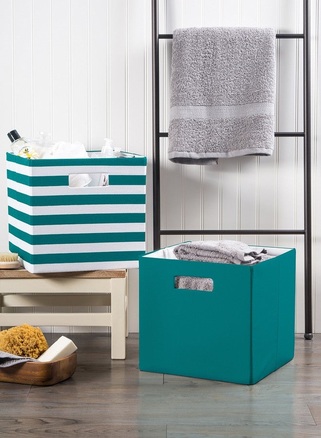 ديي مجموعة تخزين دي آي آي بولي-كيوب، صلبة الجوانب، قابلة للطي، كبيرة، لون أزرق مخضر - Image 5