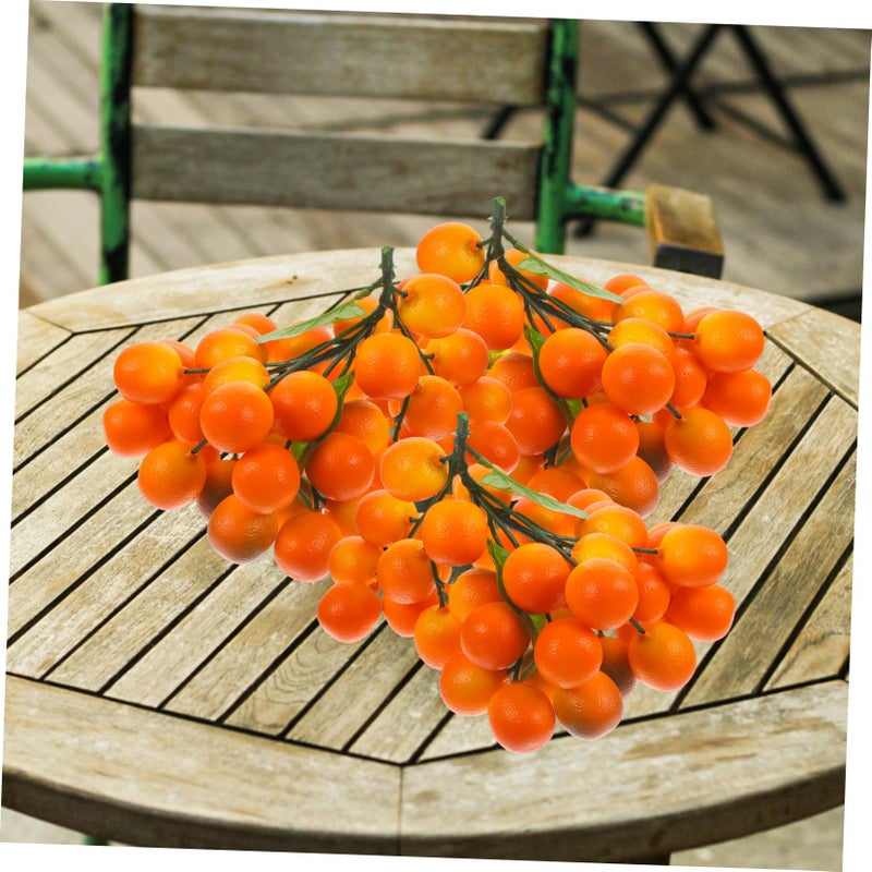 5pcs Artificial Fruit String Decor Realistic Foam Faux Fruit Ornament for Home Shop Photography Props - Image 4