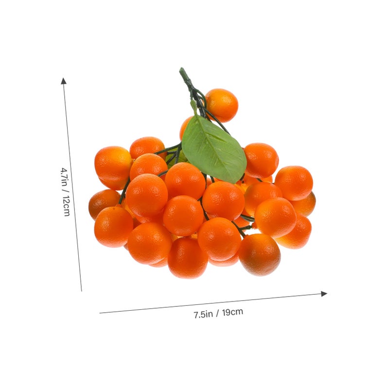 5pcs Artificial Fruit String Decor Realistic Foam Faux Fruit Ornament for Home Shop Photography Props - Image 3
