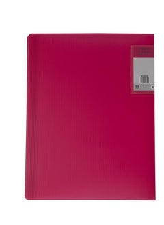 Maxi Maxi Display Book Of 30 Pockets Pink,Presentation Book Clear Pockets  - Image 1
