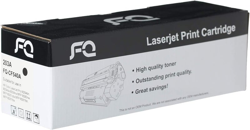 FQ CF540A 203A Color LaserJet Pro M254dw M281fdw M254nw M280nw Toner Cartridge - Black - Image 2
