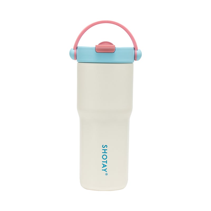 Shantai Car & Desktop Dual-Use Absorbent Cup, Walden Blue, 680ml