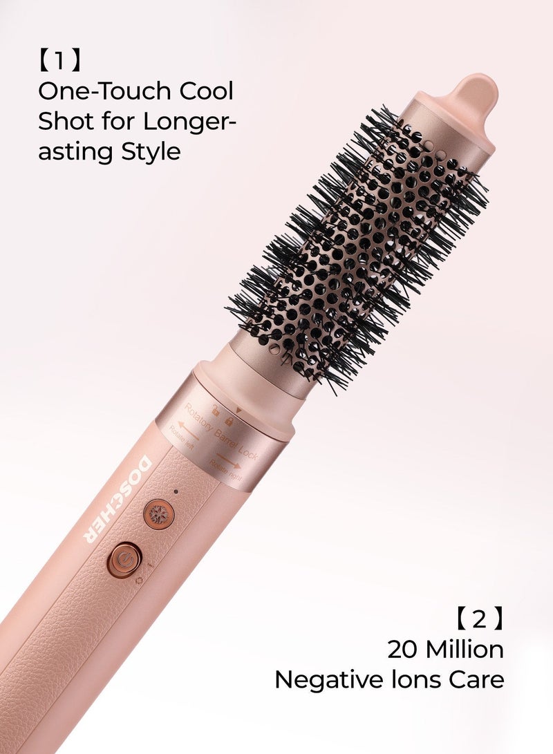 DOSCHER 1500W 5-in-1 Multi-Functional Hair Styler and Hairdryer, Equipped with A Curling Iron, Two Sizes of Ventilation Comb, Three Temperature Settings, One-Button Cool Air Function, and Double The Drying Speed. - Image 4