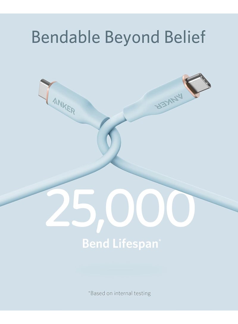 USB-C to USB-C Cable 240W 6ft, USB 2.0 Type C Charging Cable Fast Charge for MacBook Pro 2020, iPad Pro 2020, iPad Air 4, iPad Mini 6, Galaxy S21, Pixel, Switch - Image 3