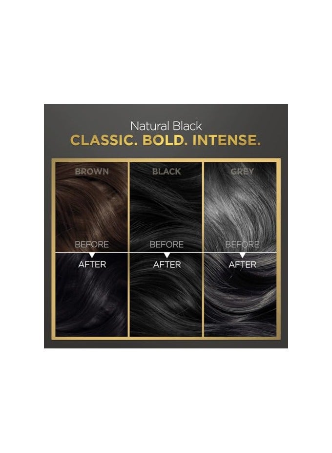BBLUNT Salon Secret High Shine Conditioning Hair Colour With MaliPeptide BondTech™ to reduce breakage | Natural Black-1 | No Ammonia, 100% Grey Coverage | Long Lasting Permanent Colour | Salon at home - Image 5
