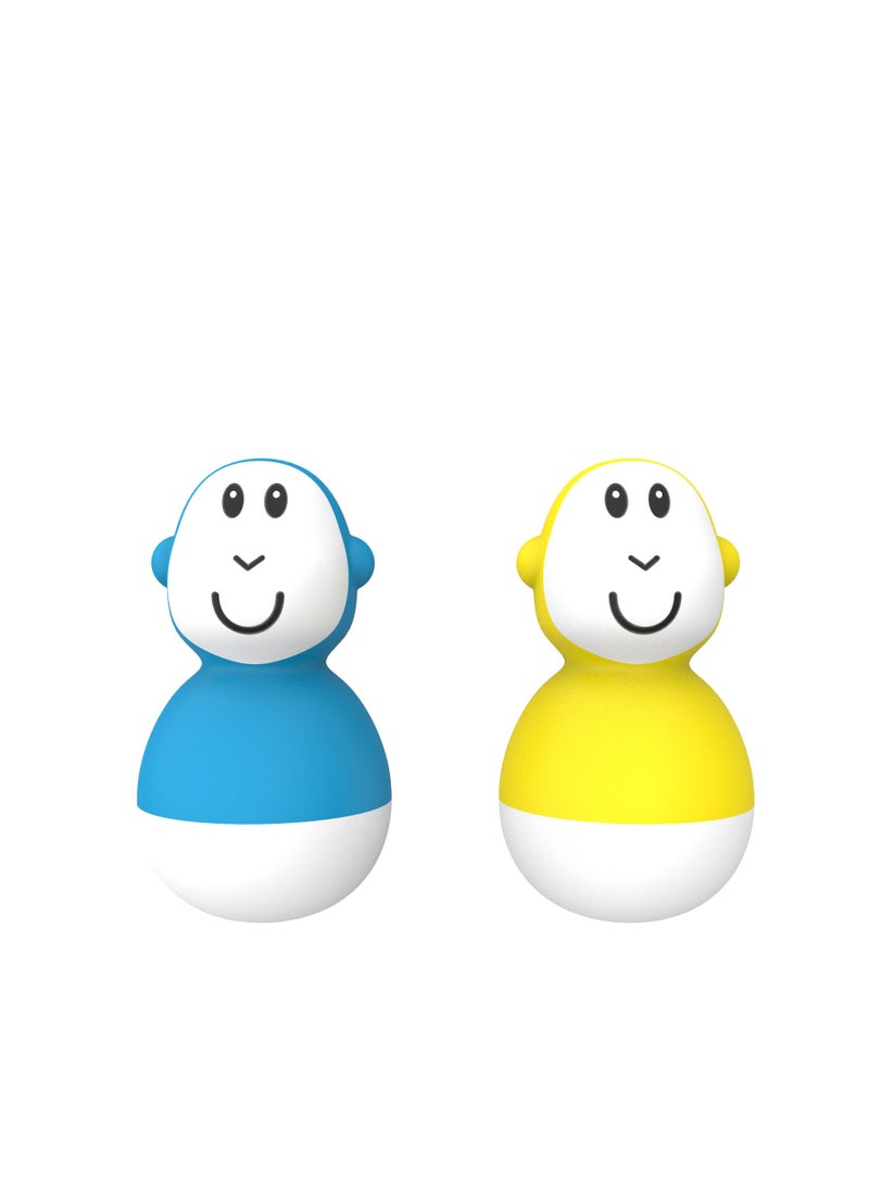 MATCHSTICK MONKEY Bathtime Wobblers Blue & Yellow  - Image 3