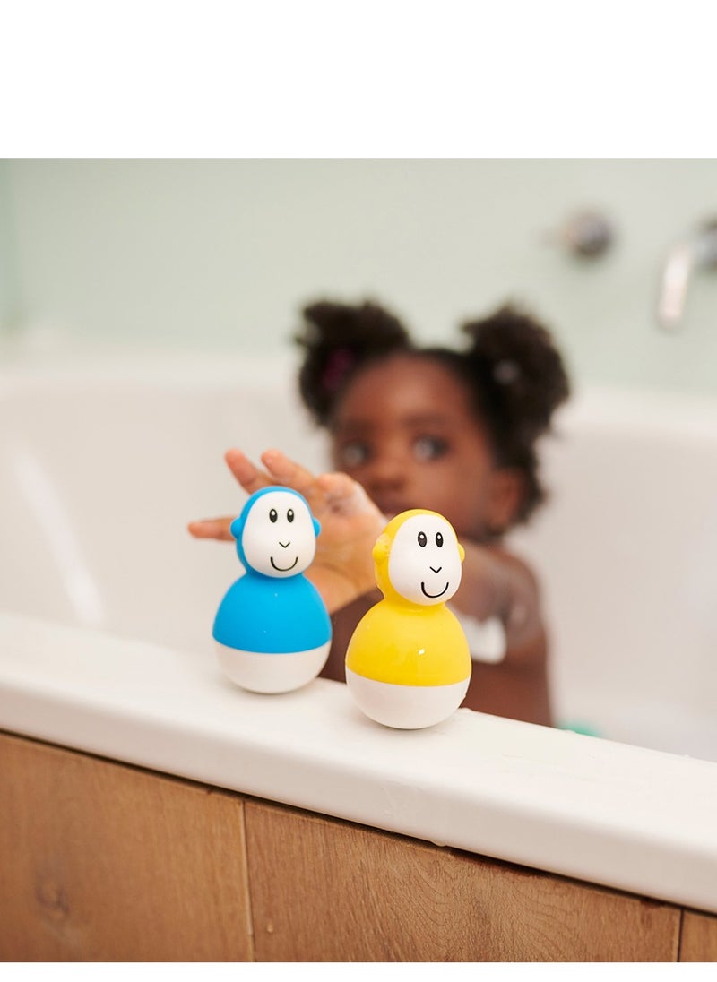 MATCHSTICK MONKEY Bathtime Wobblers Blue & Yellow  - Image 1