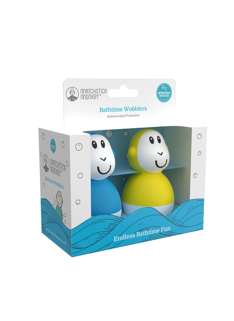 MATCHSTICK MONKEY Bathtime Wobblers Blue & Yellow  - Image 4