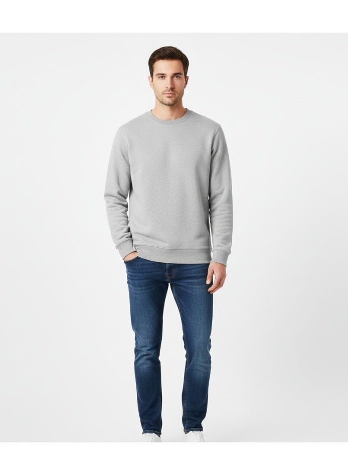 EVERLAST سويت شيرت رجالي بياقة دائرية - سويت شيرت طويل الأكمام غير رسمي | مزيج قطن ناعم - Image 2