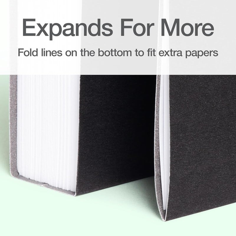 Oxford Hanging File Folders, 6 Pack, Letter Size (8.5" x 11"), Black, 1/5 Cut for 5 Tab Positions, Includes Tabs and Inserts, Hanging Files for Office and Document Organization - Image 4