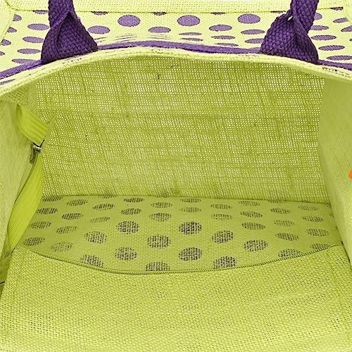 Jute Cottage Eco-Friendly Lunch Tote Bag for Men | Green Printed Jute Tiffin Bag with Zip | Handcrafted Sustainable Carry Bag for Office, Travel, Daily Use - Image 4