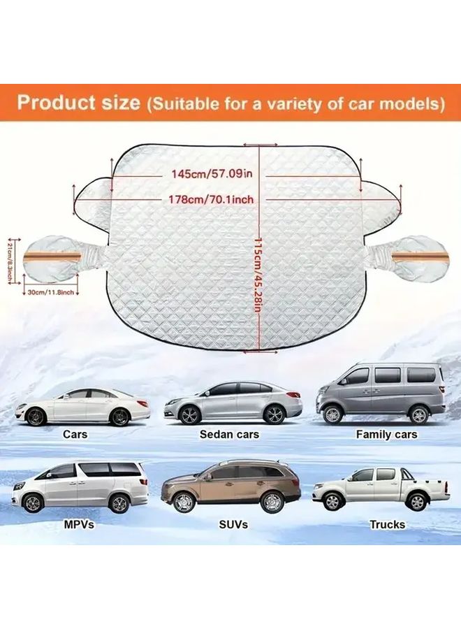 Heavy Duty Full Car Cover Extra Thick For Snow Frost And Sun Protection - Image 2