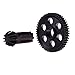 Mesimsple Steel Main Spur Gear and Input Gear for 114 14301 14302 14209 14210 116 16207 16208 16209 16210 H16 H16PL H16DR H16BMD Series Upgrades Part - Image 3