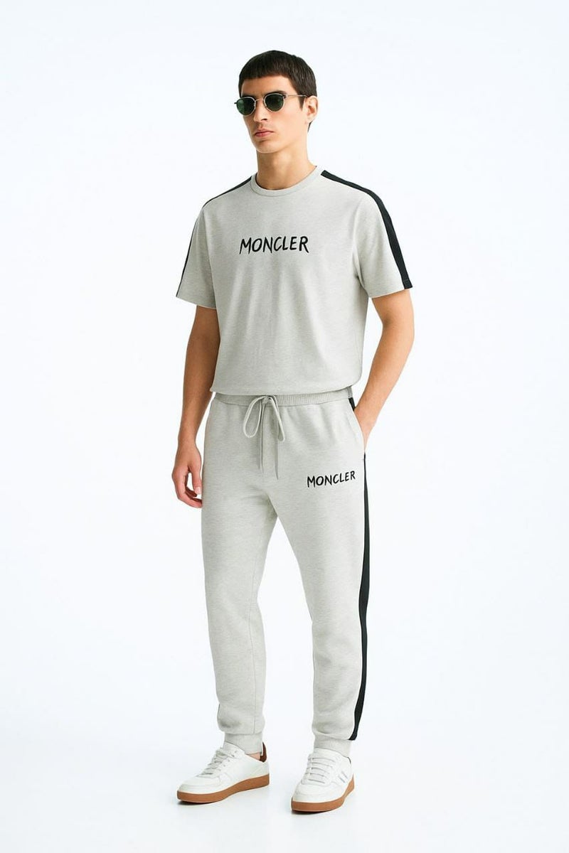 Signature Oversized Co-ord Set – Short Sleeve T-shirt & Jogger-Grey