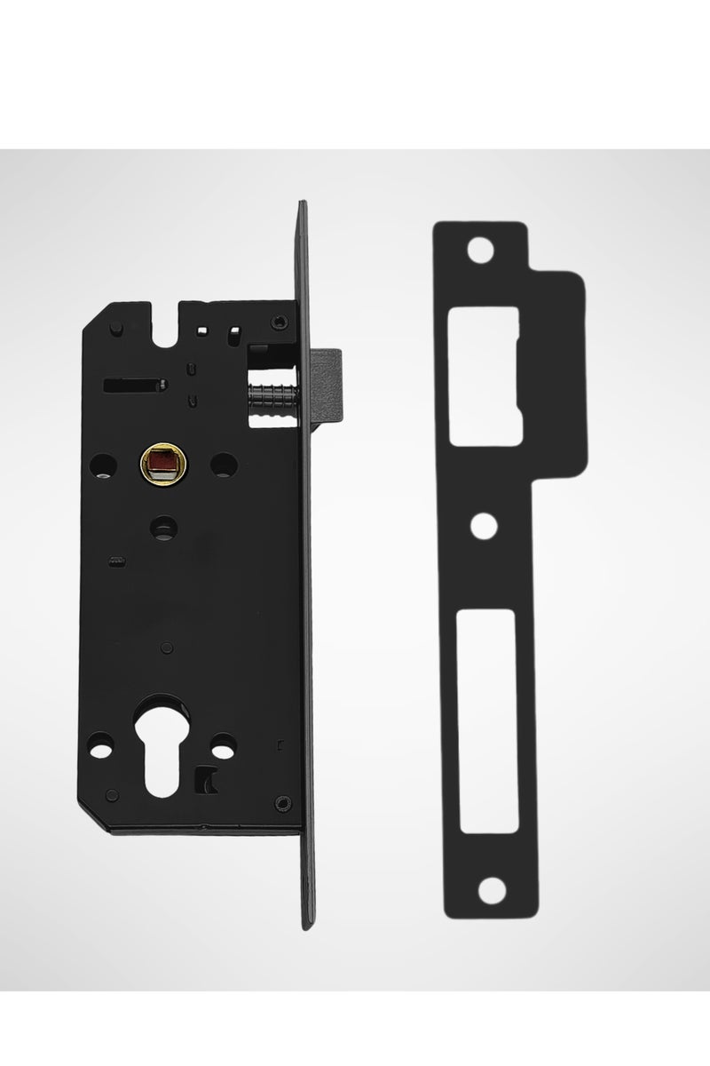 Door Lock with three key,Lock with Double Cylinder, High Quality Door Lock with Key, Door Lock without Handle Perfect for Home & Office, Stainless Steel Latch Bolt and Dead Bolt, Three Keys Included - Image 2