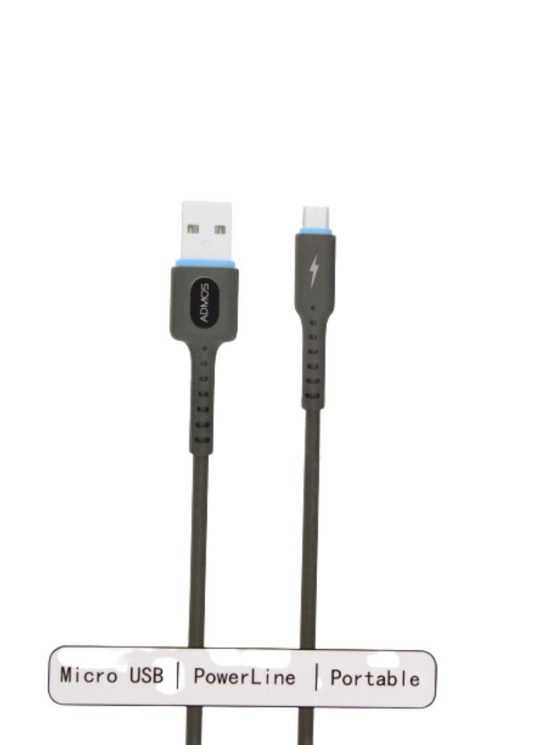 Admos Micro  USB Premium Quality Fast Charging Cable Black - Image 3