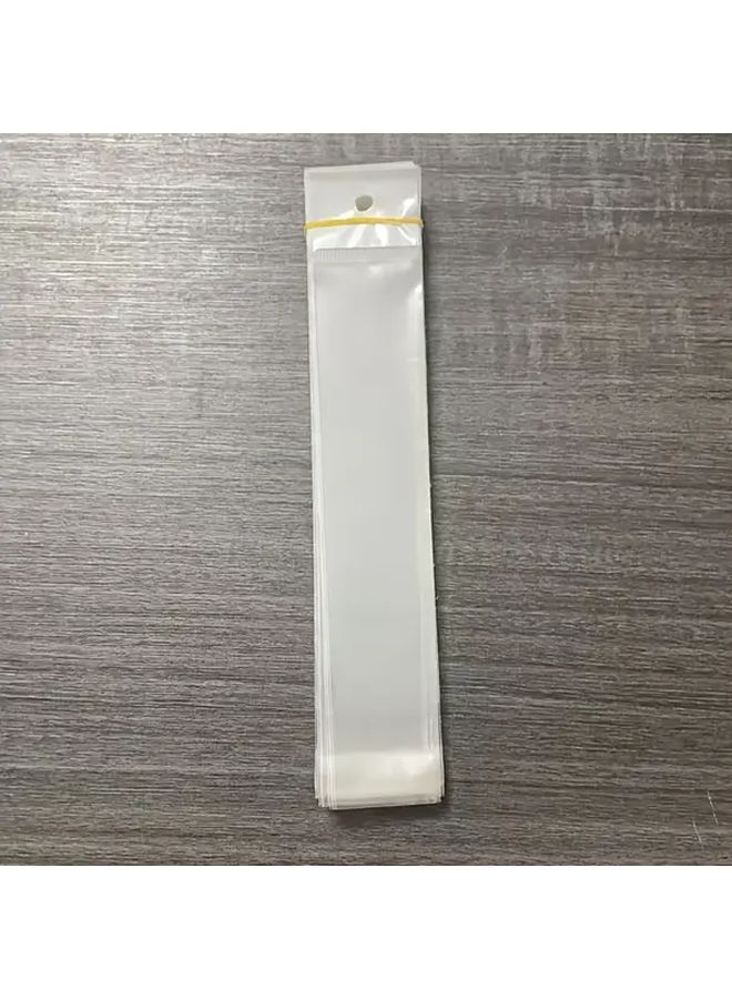 100 Pcs 4x16 Inches Long Strip Resealable OPP Bags For Bread Jewelry Packaging - Image 3